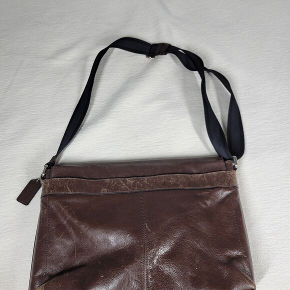 Coach Crossbody Laptop Bag Purse Womens Brown Designer Messenger Computer Work - Picture 10 of 16